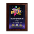 2023-2024 TMEA Region Choir 6x8 Plaque