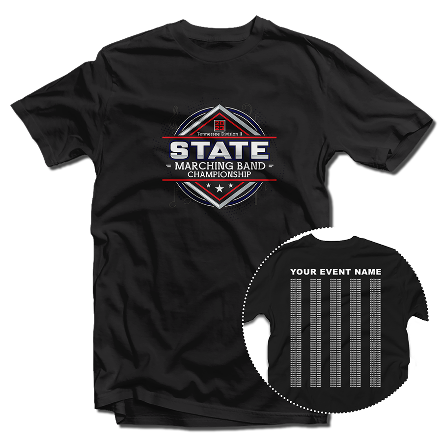 2023 Tennessee Div II State Marching Band Championship T-Shirt