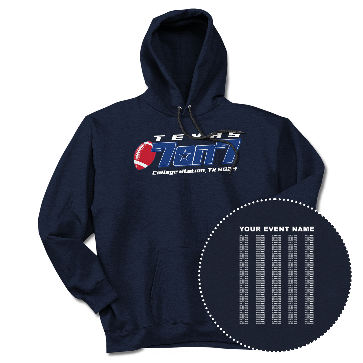 2024 Texas 7 on 7 Football Hoodie