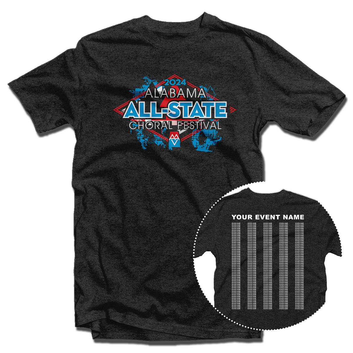 2024 AVA (Alabama) All-State Choral Festival T-Shirt