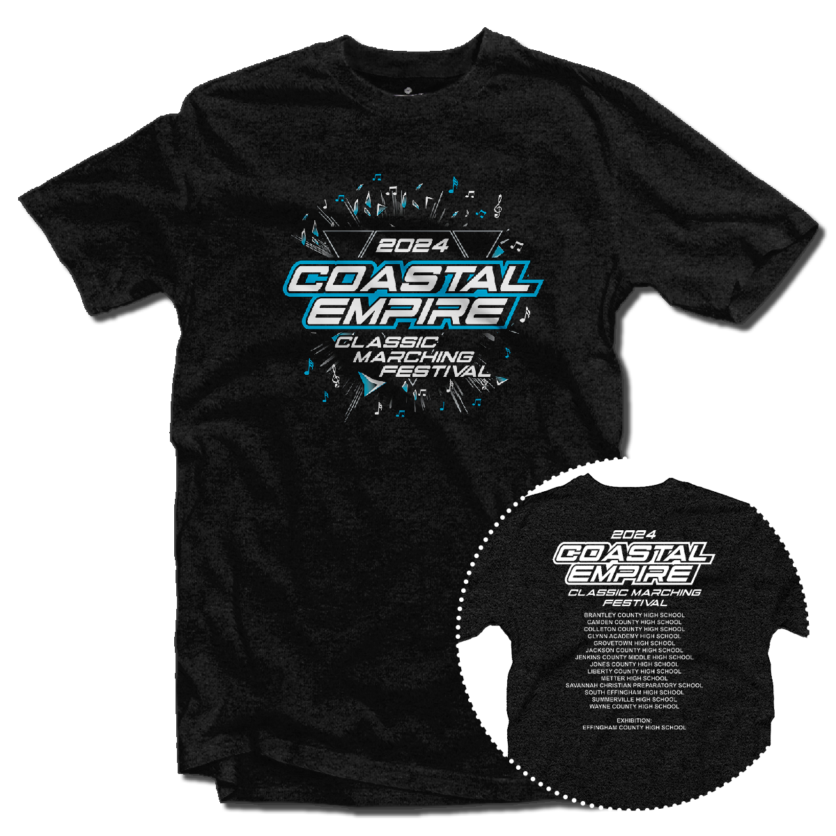 2024 Coastal Empire Classic Marching Festival T-Shirt