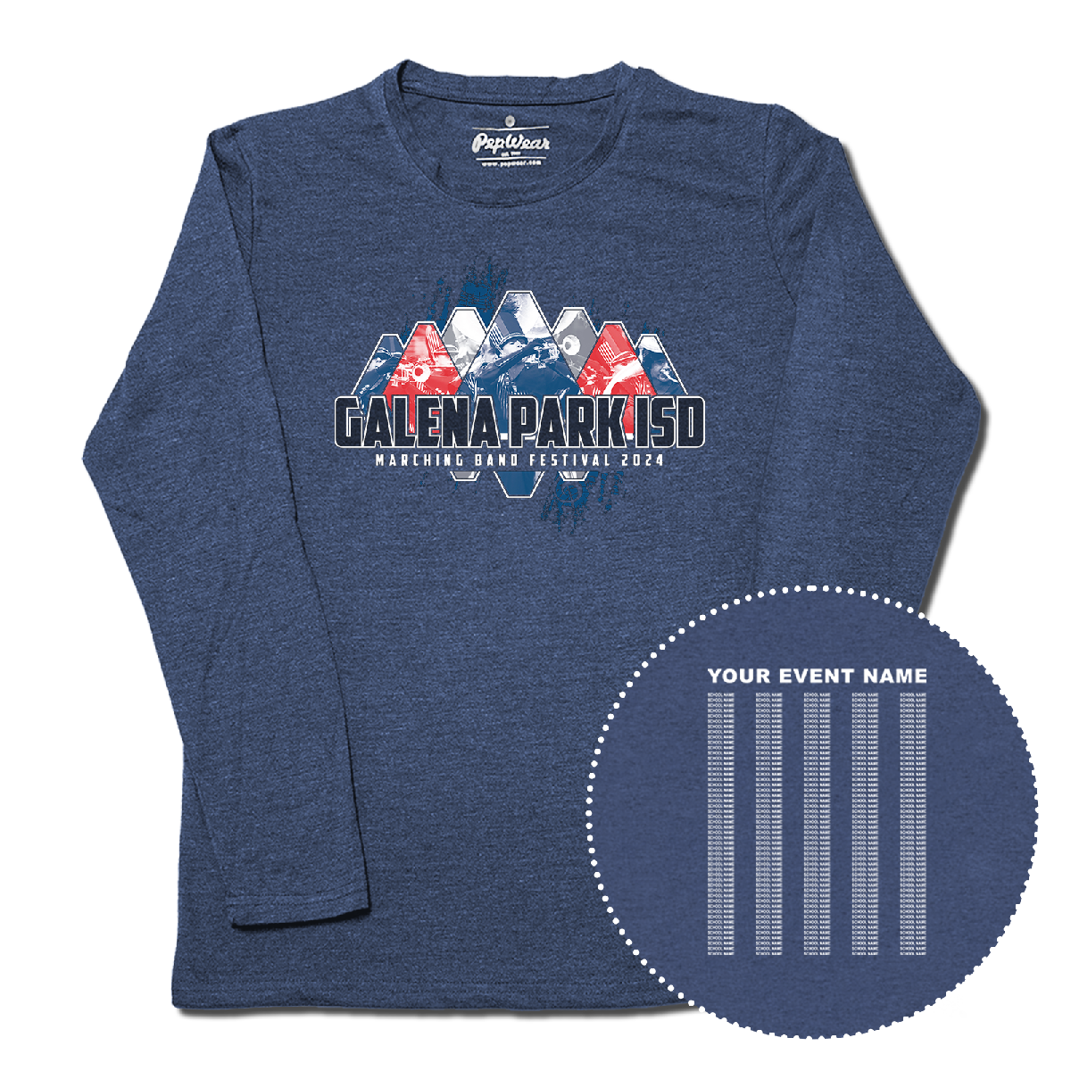 2024 Galena Park ISD Marching Band Festival Long Sleeve