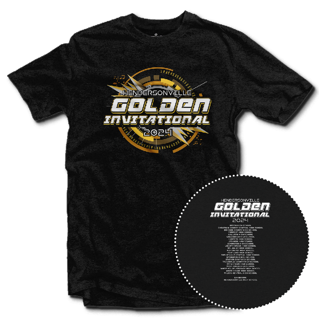 2024 Hendersonville Golden Invitational Marching Contest T-Shirt
