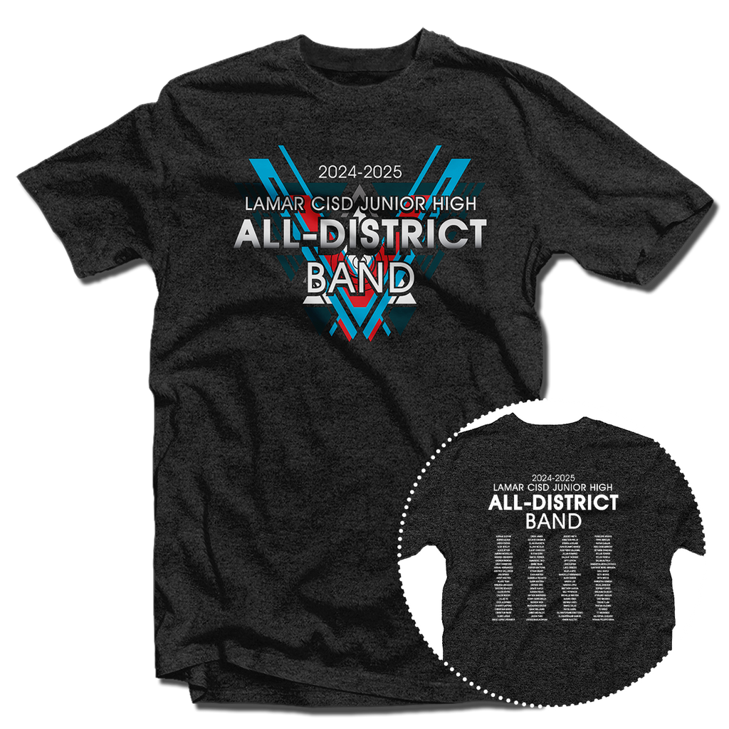 2024-2025 Lamar CISD Junior High All-District Band T-Shirt