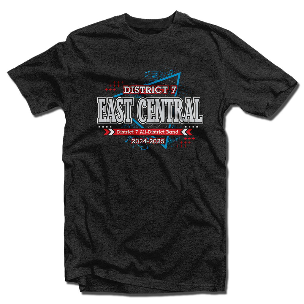 2024-2025 East Central District 7 Band T-Shirt