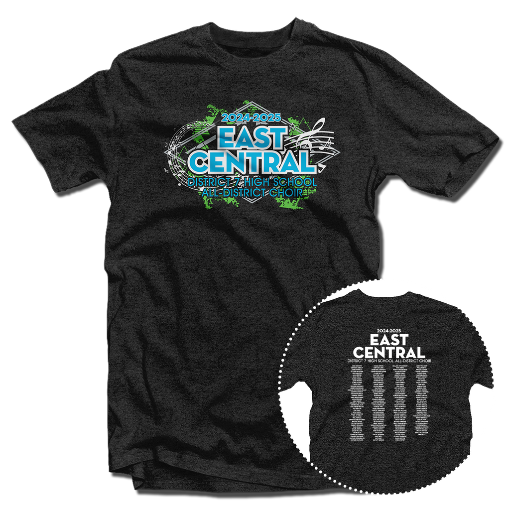 2024-2025 East Central District 7 High School All District Choir T-Shirt