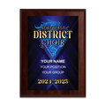 2024-2025 Northeast District 2 Choir 6x8 Plaque
