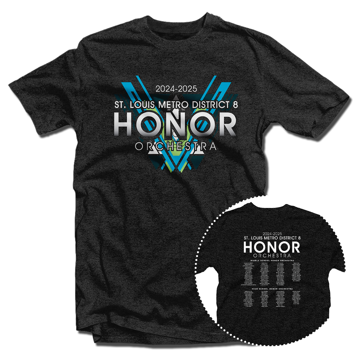 2024-2025 St. Louis Metro District 8 Honor Orchestra T-Shirt