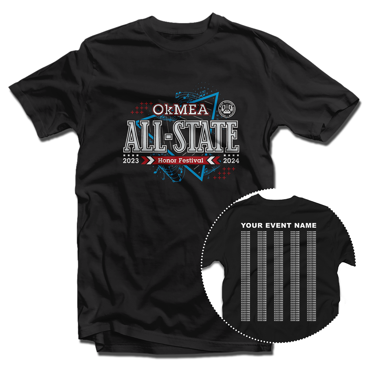 2023-2024 OkMEA All State Honor Festival T-Shirt