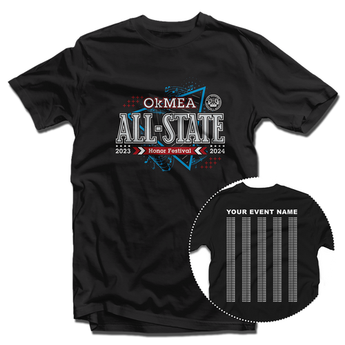 2023-2024 OkMEA All State Honor Festival T-Shirt