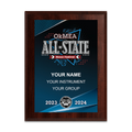 2023-2024 OkMEA All-State Honor Festival 8x10 Plaque