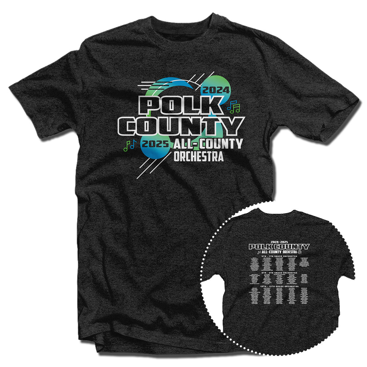 2024-2025 Polk County All-County Orchestra T-Shirt