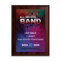 2024-2025 TMEA All-Region Band 6x8 Plaque