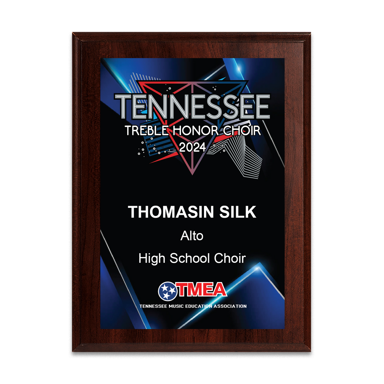 2024 TMEA (Tennessee) All-State  8x10 Plaque