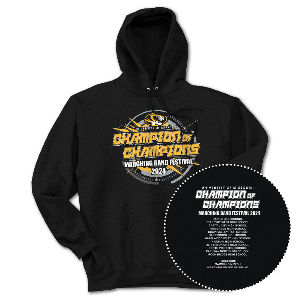 2024 UM Champion of Champions Marching Band Festival Hoodie