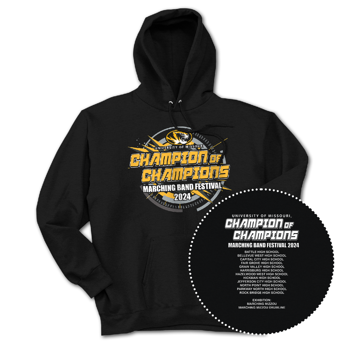 2024 UM Champion of Champions Marching Band Festival Hoodie