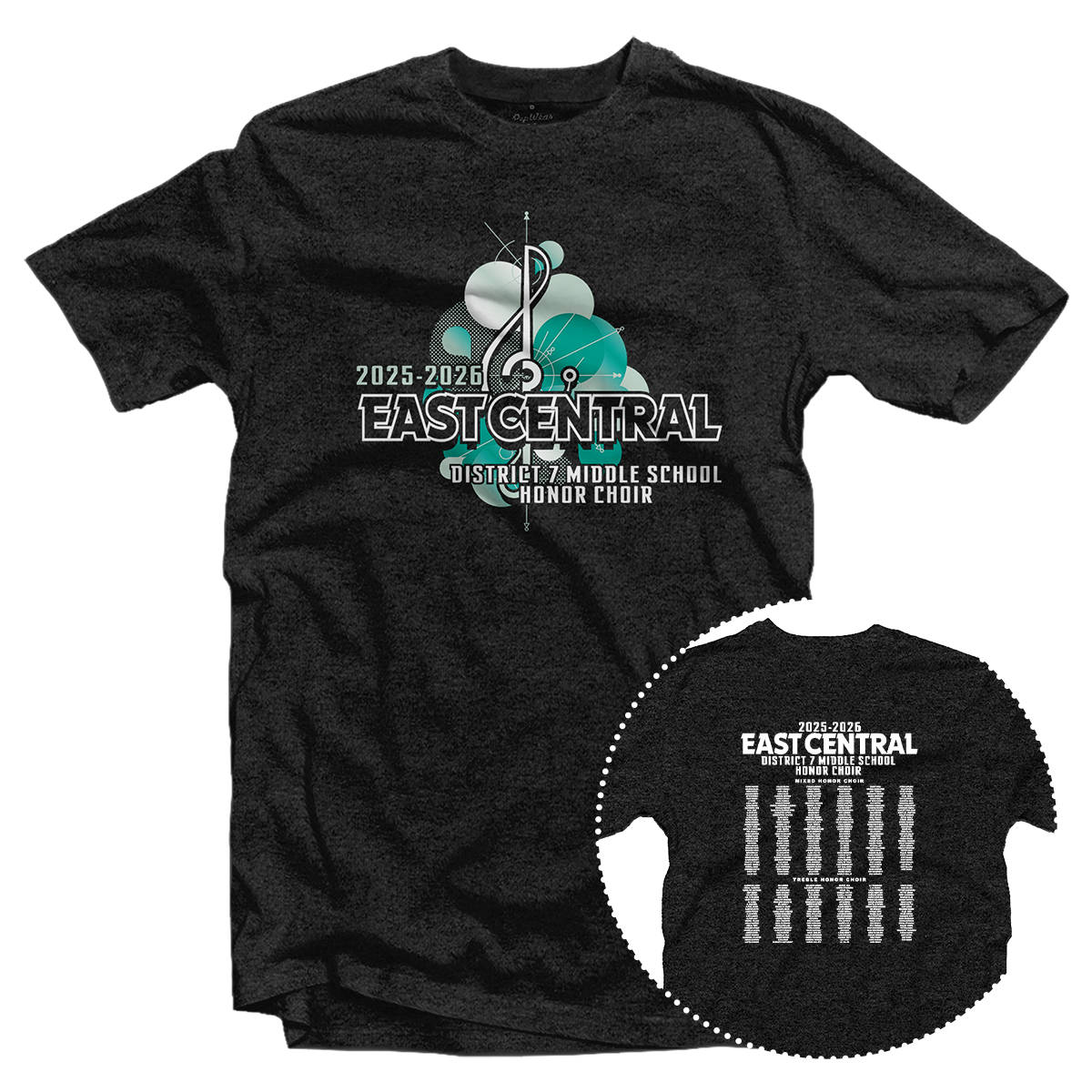 2025-2026 East Central District 7 MS Honor Choir T-Shirt