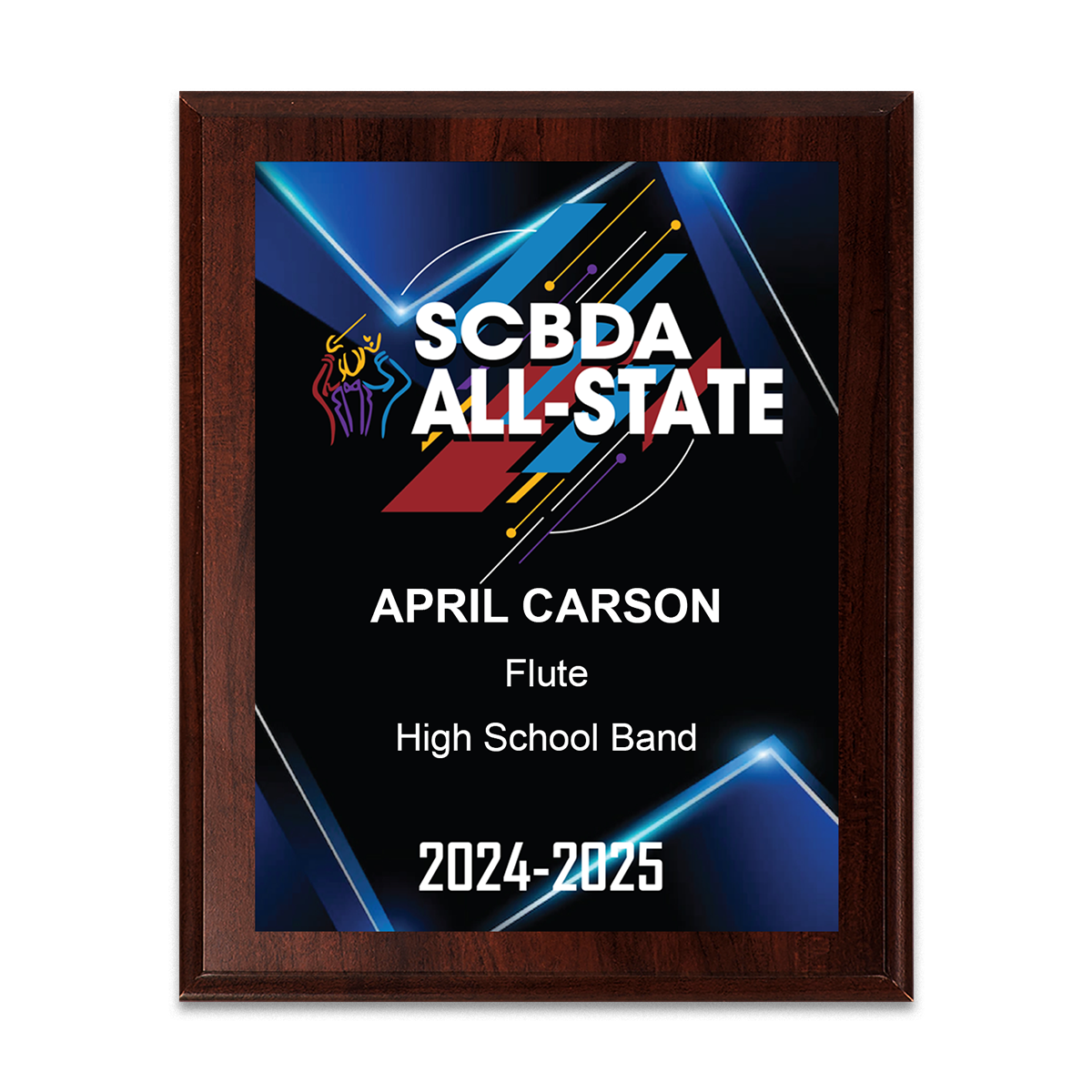 2025 SCBDA All-State 8x10 Plaque