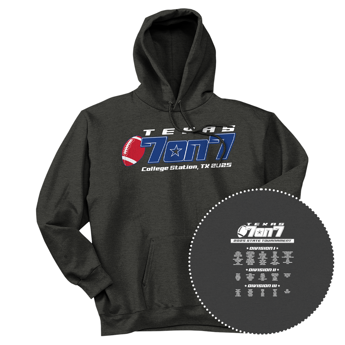 2025 Texas 7 on 7 Football Hoodie