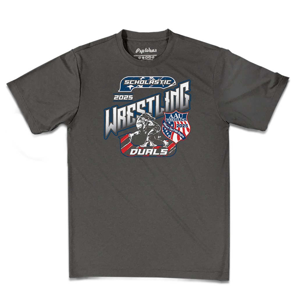 2025 AAU Wrestling Scholastic Duals Performance T-Shirt