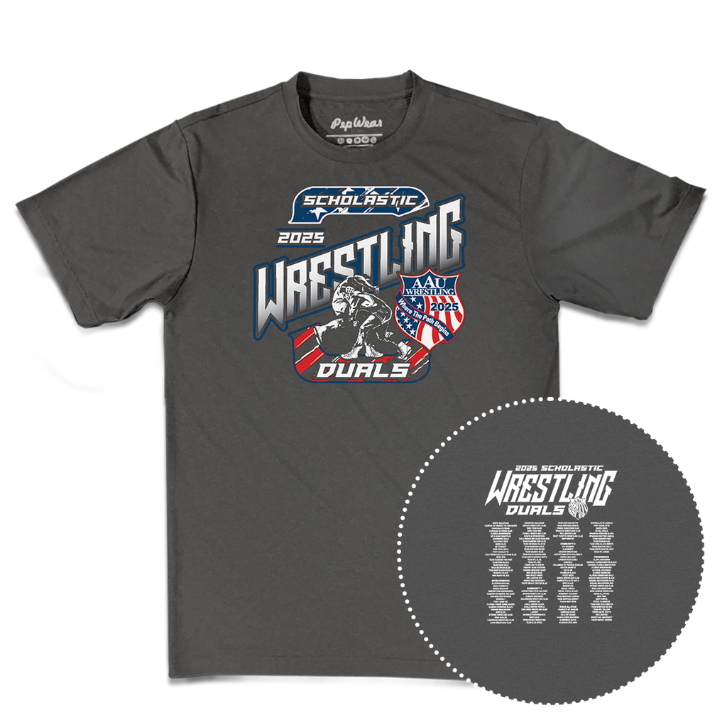 2025 AAU Wrestling Scholastic Duals Performance T-Shirt