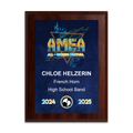 2025 AMEA Region Festival 6x8 Plaque