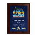 2025 AMEA All-State Festival 8x10 Plaque
