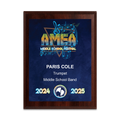 2025 AMEA Middle School Festival 6x8 Plaque