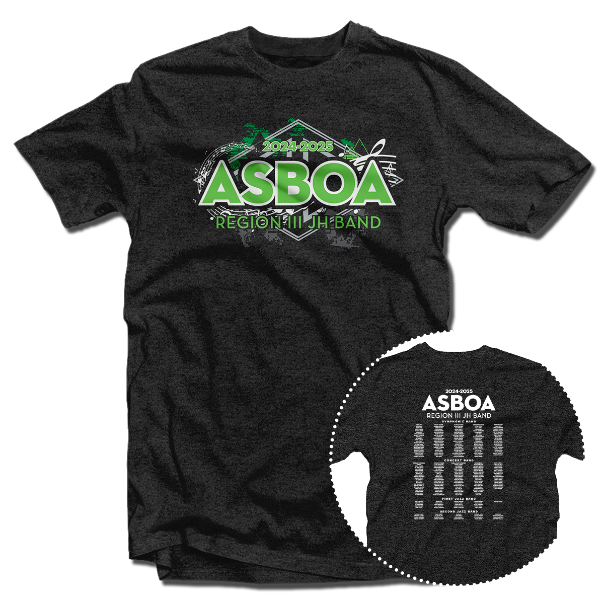 2024-2025 ASBOA Region III JH Band T-Shirt