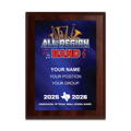 2025-2026 ATSSB All-Region Band 6x8 Plaque