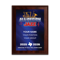2025-2026 ATSSB All-Region Jazz Band 6x8 Plaque