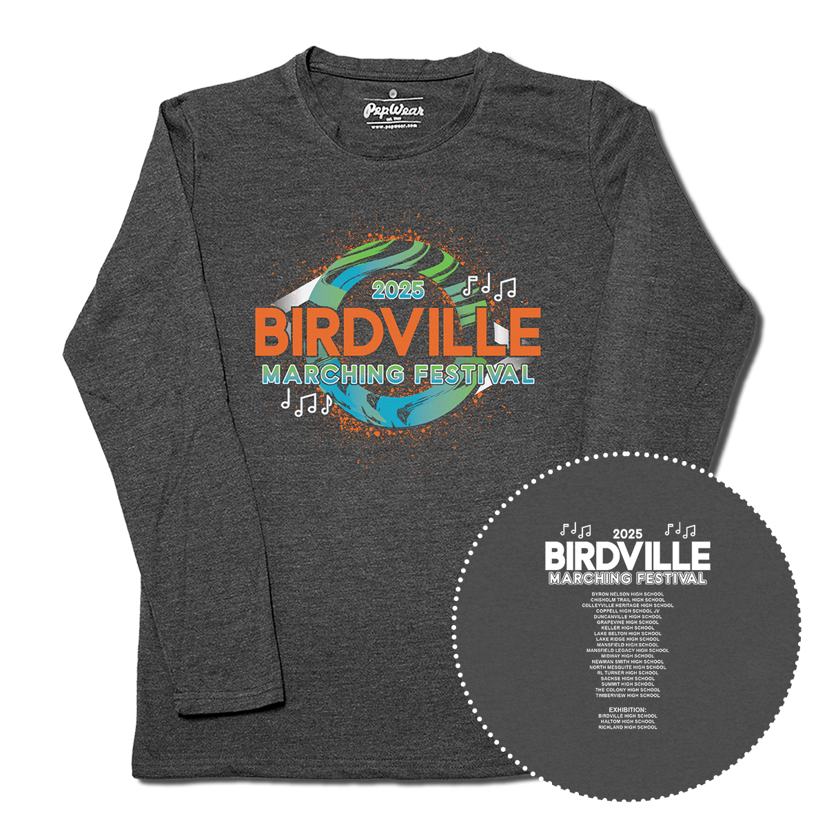 2025 Birdville Marching Festival Long Sleeve