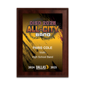 2025 Dallas ISD All-City Band 6x8 Plaque