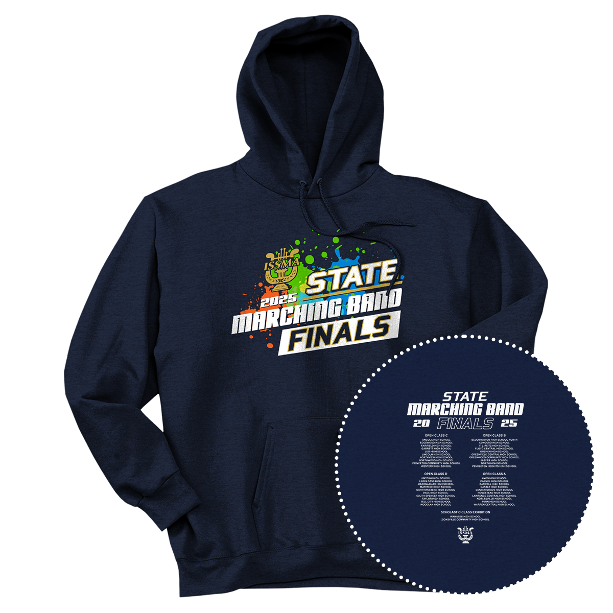 2025 ISSMA State Marching Band Finals Hoodie