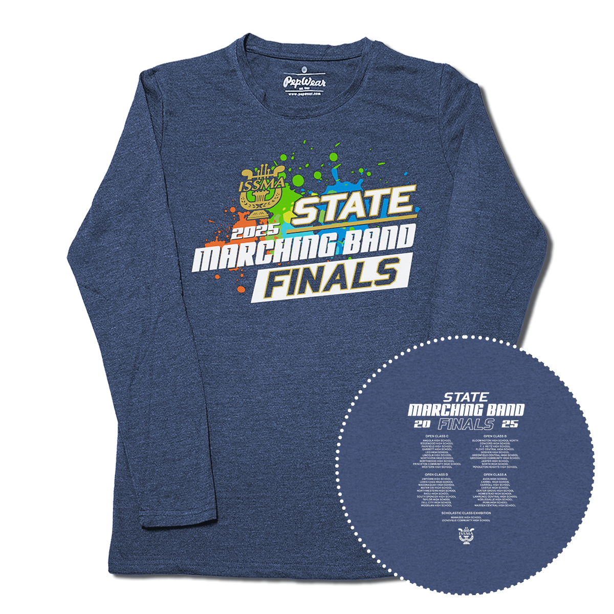 2025 ISSMA State Marching Band Finals Long Sleeve