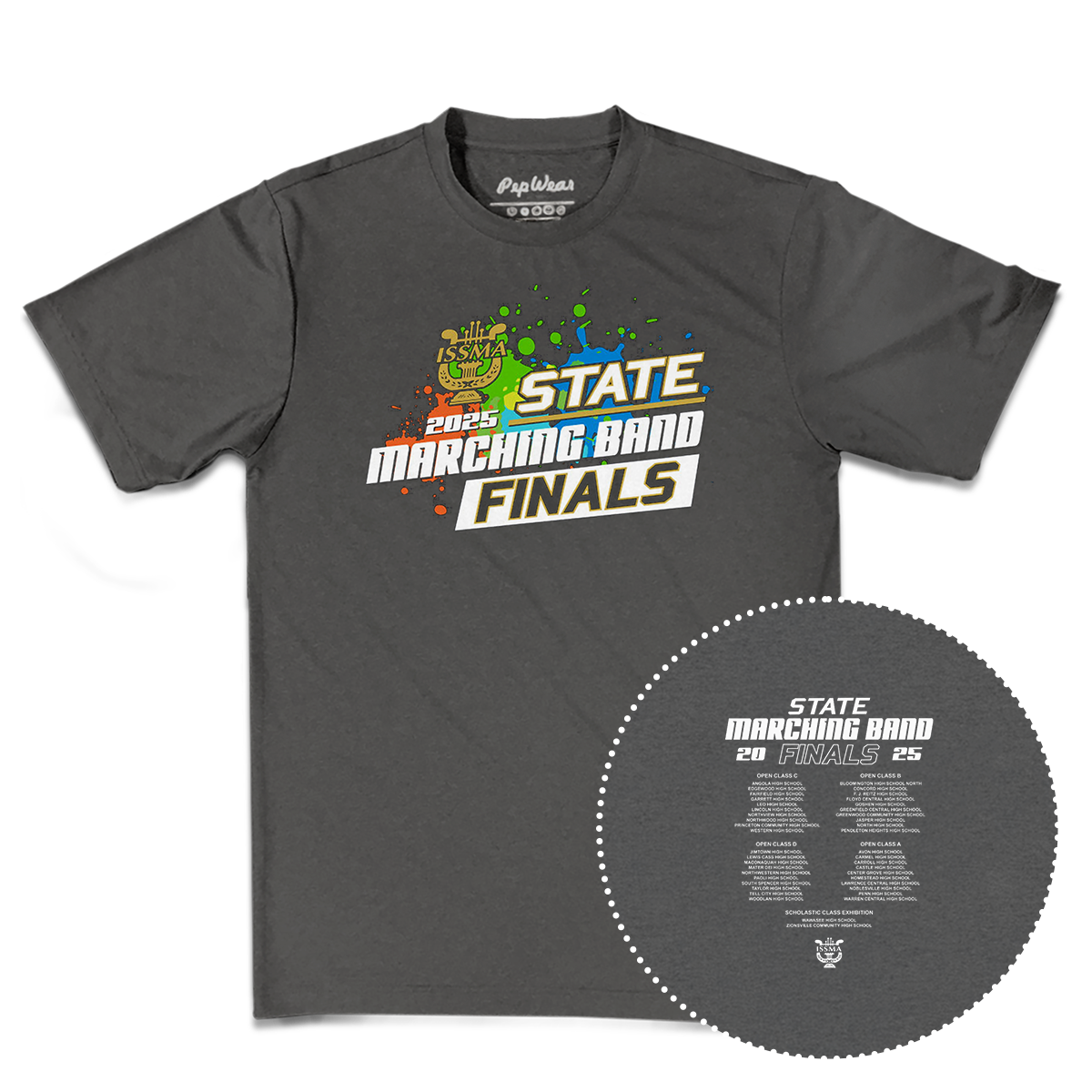 2025 ISSMA State Marching Band Finals Performance T-Shirt