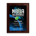2024-2025 NBDA All-District HS Honor Band 6x8 Plaque