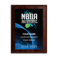 2024-2025 NBDA All-District JH Honor Band 6x8 Plaque