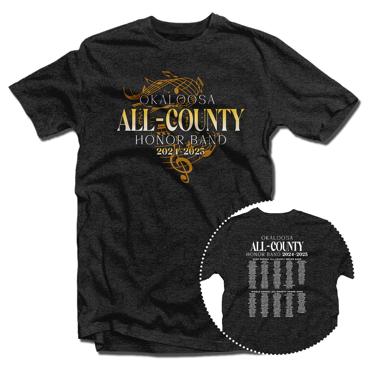 2024-2025 Okaloosa All-County Honor Bands T-Shirt