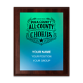 2025-2026 Polk County All-County Chorus 6x8 Plaque