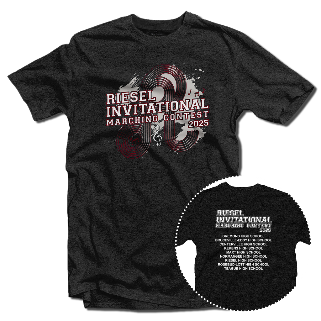 2025 Riesel Invitational Marching Contest T-Shirt