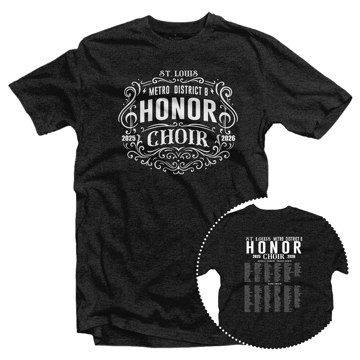 2025-2026 St. Louis Metro District 8 Honor Choir T-Shirt