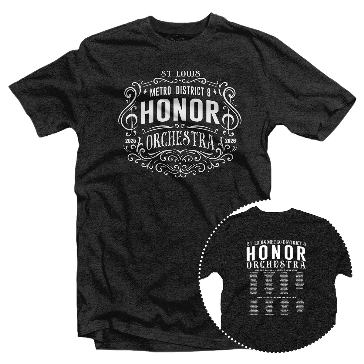2025-2026 St. Louis Metro District 8 Honor Orchestra T-Shirt
