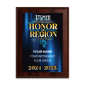 2024-2025 TPSMEA Region & Honor Concert 6x8 Plaque