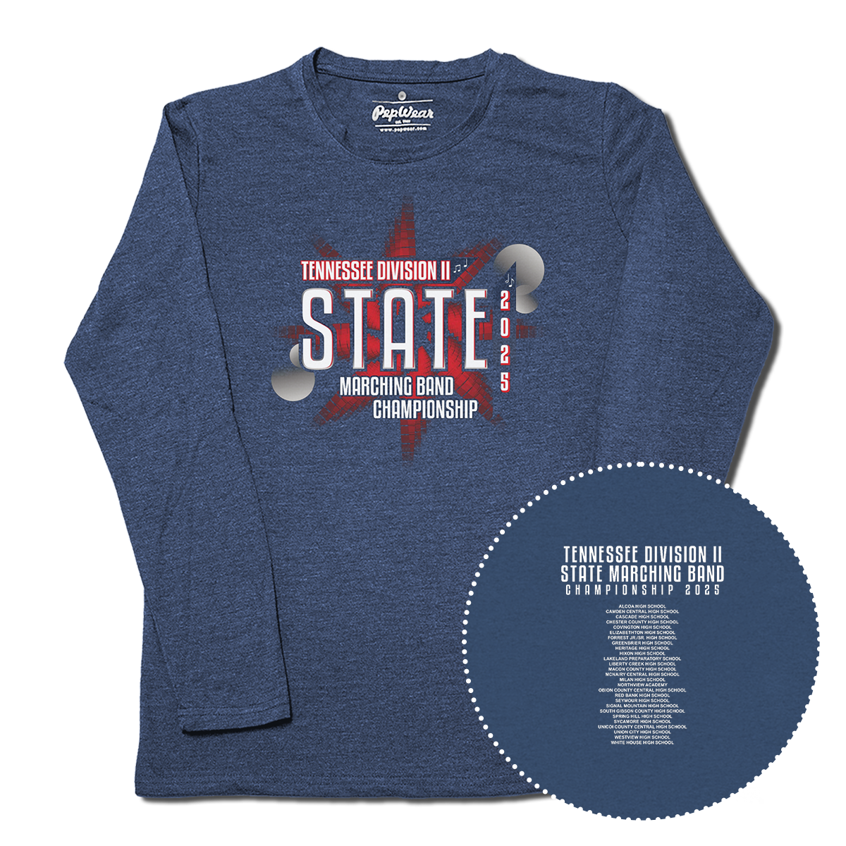 2025 Tennessee Div II State Marching Championship Long Sleeve
