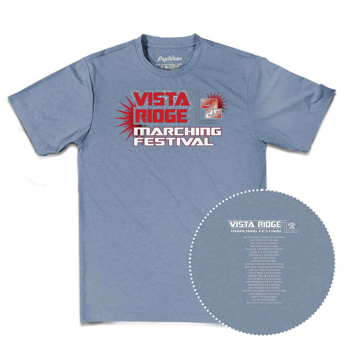 2025 Vista Ridge Marching Festival Performance T-Shirt
