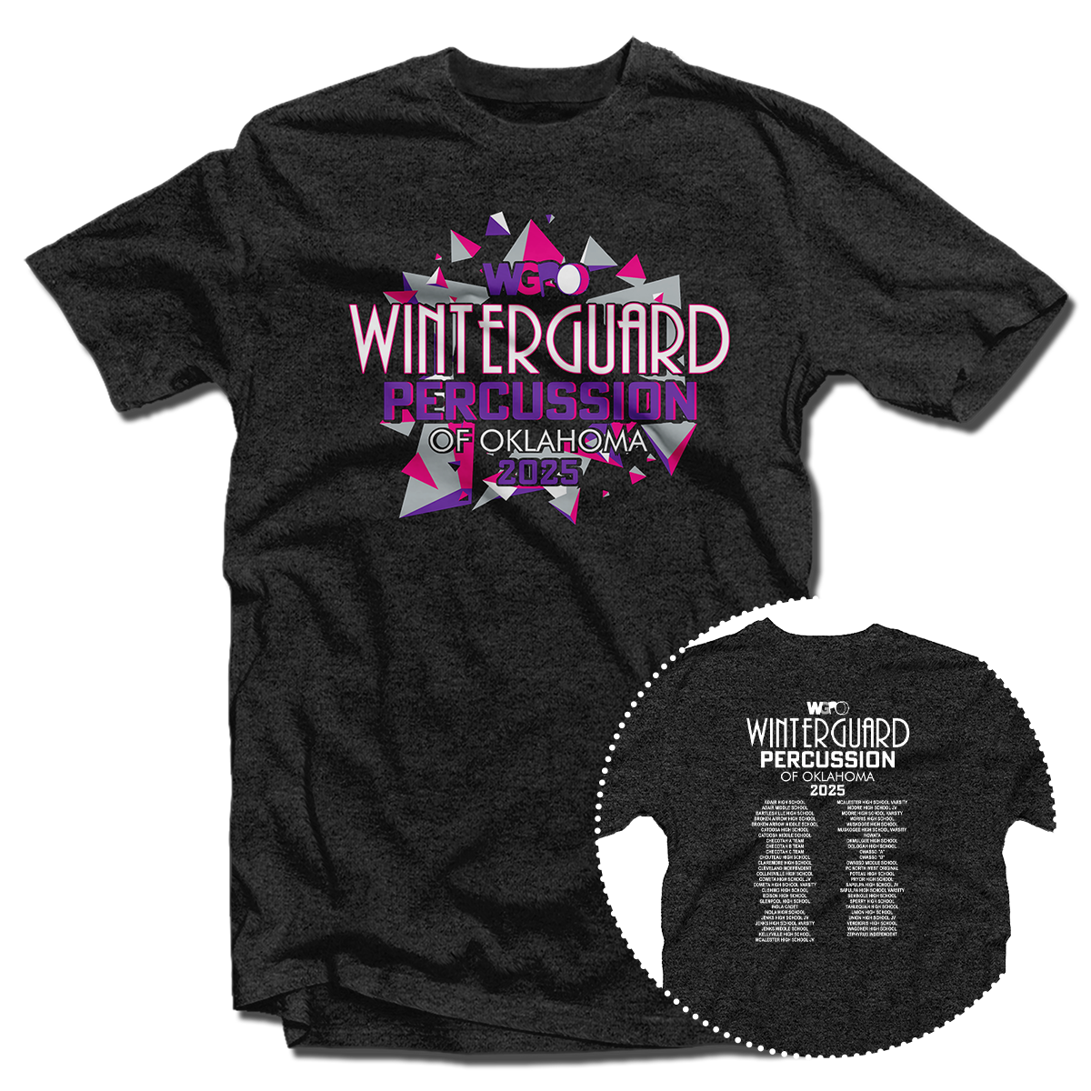 2025 WGPO Winter Guard and Percussion Contest T-Shirt