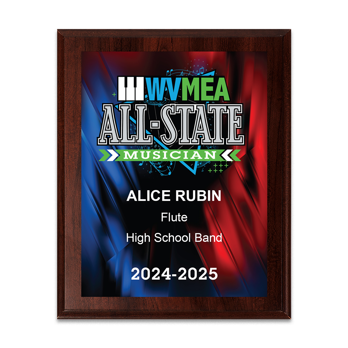 2025 WVMEA State Conference 8x10 Plaque