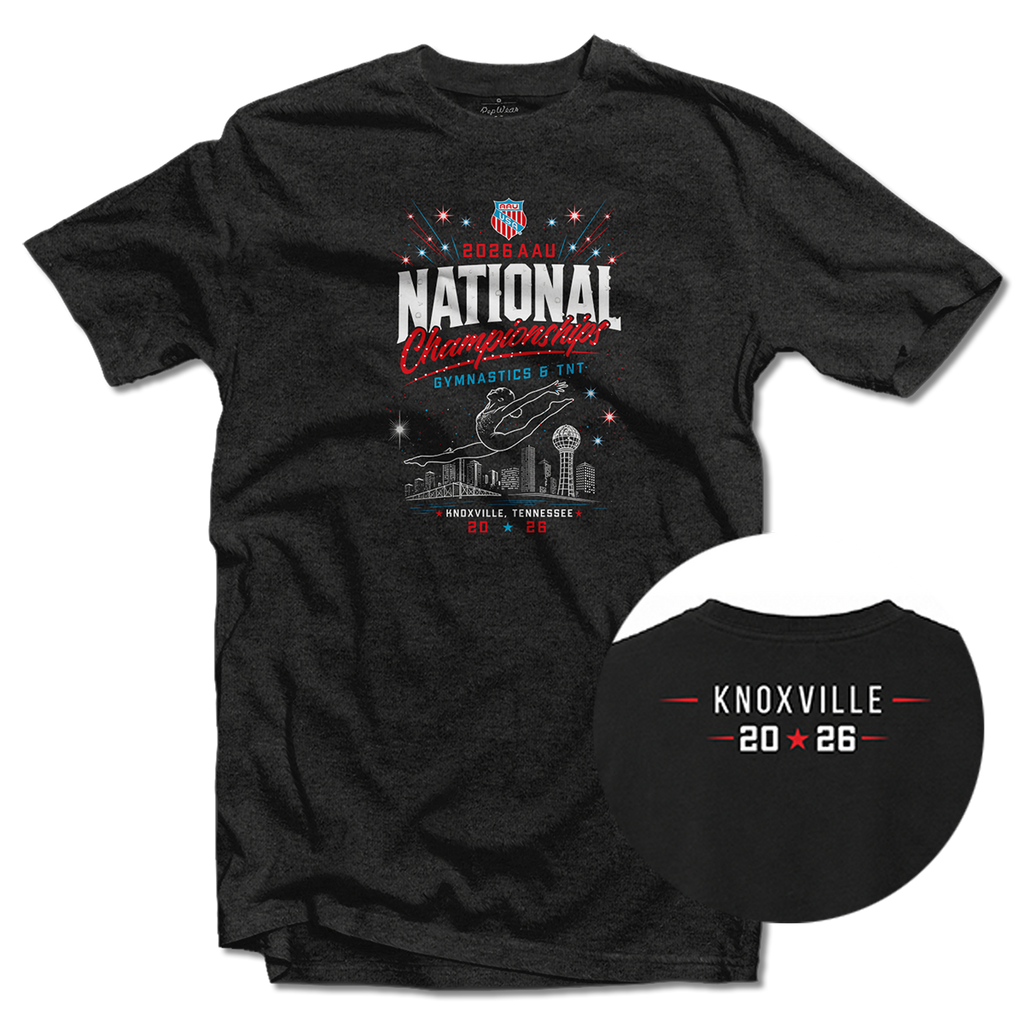 2026 AAU Gymnastics & TNT Nationals T-Shirt (Heather Black)