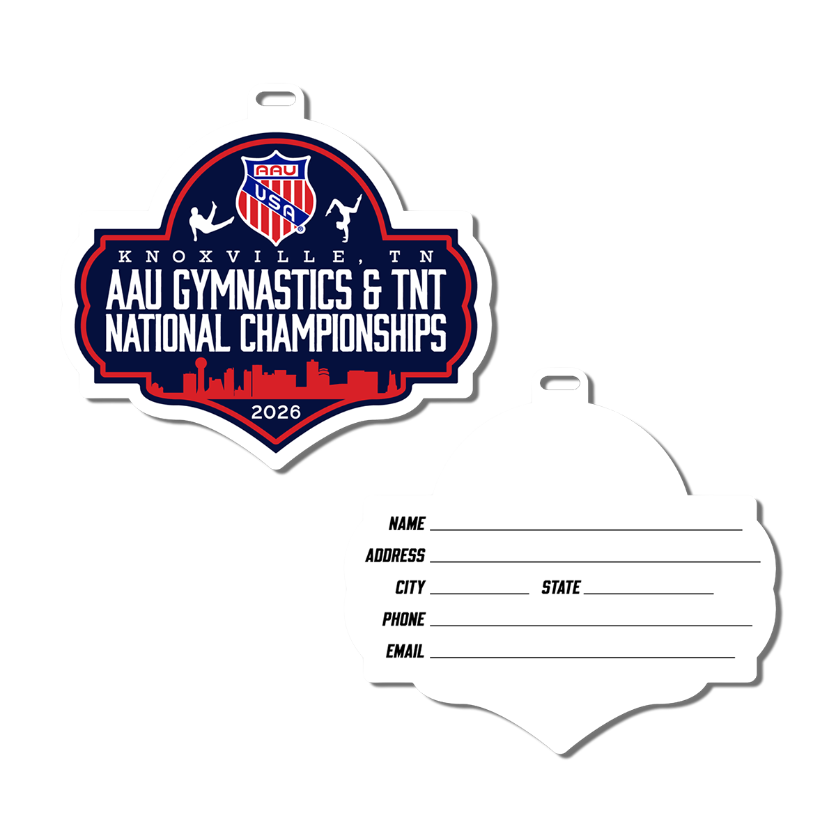 2026 AAU Gymnastics & TNT Nationals Luggage Tag